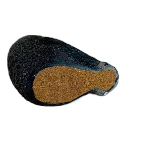 Whimsical Gray Resin Owl Figurine 4" Tall Cabincore Woodland Animal Decor - Picture 3 of 4